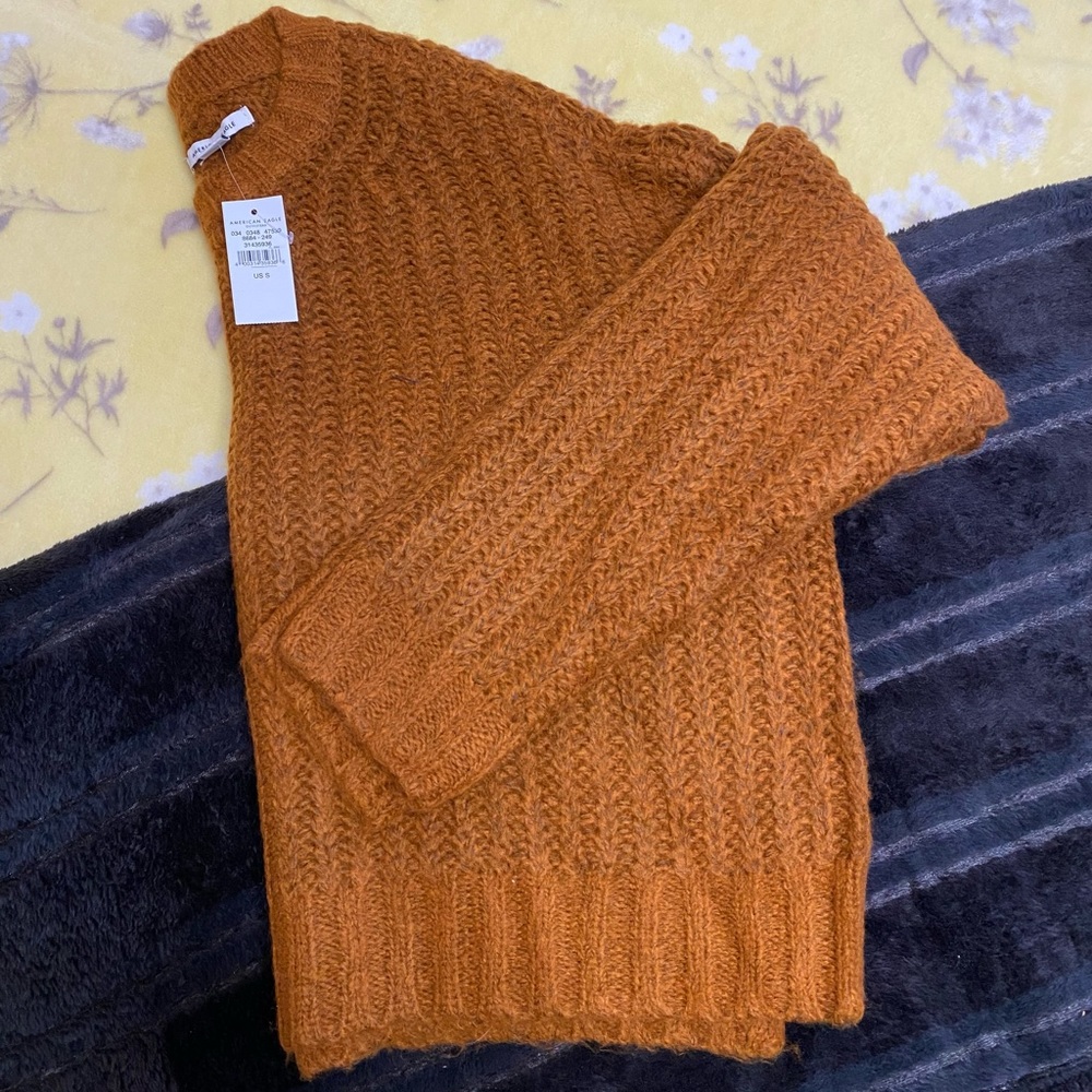 American Eagle Burnt Orange Sweater
